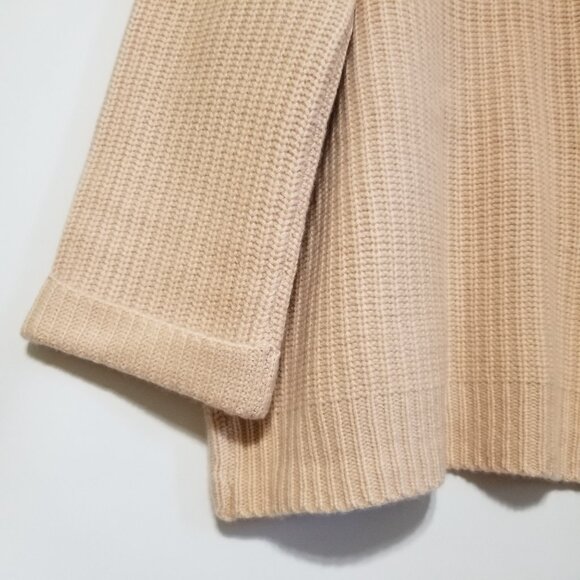 NWT 360 Cashmere Lizbeth 100% Cashmere Oversized Rib Knit Cardigan Shell $587 - Picture 10 of 15